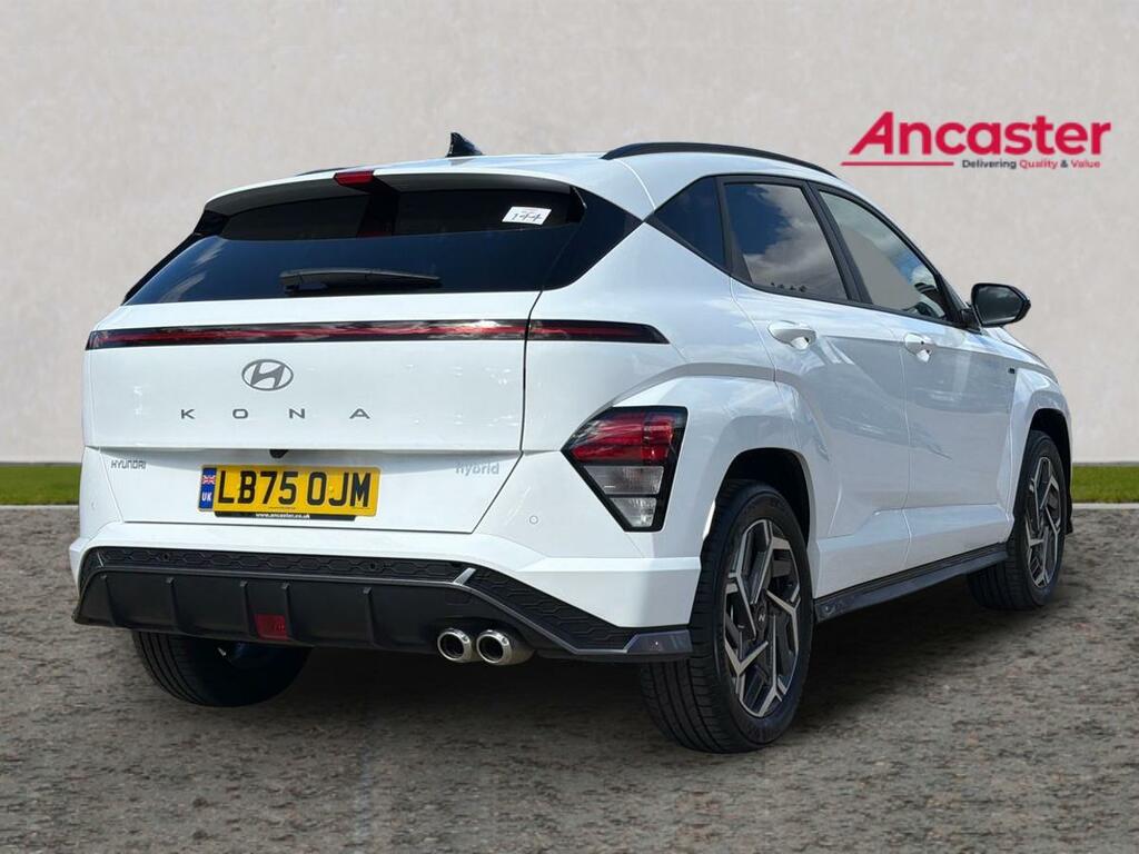 Hyundai Kona 1.6 Hybrid 129 N Line Dct LB75OJM White #3