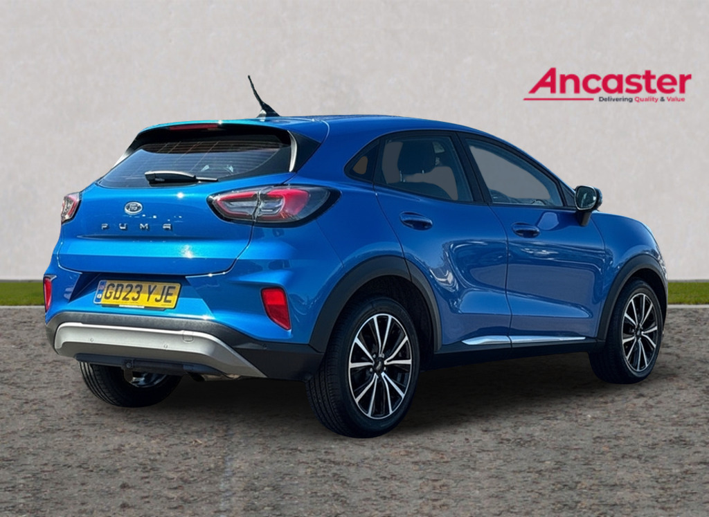 Ford Puma 1.0 Ecoboost Hybrid Mhev Titanium GD23YJE Blue #3