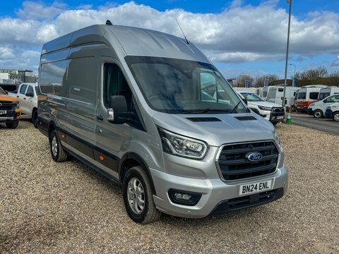 Ford Transit Custom Jumbo Xlwb L4h3 BN24ENL Silver #4