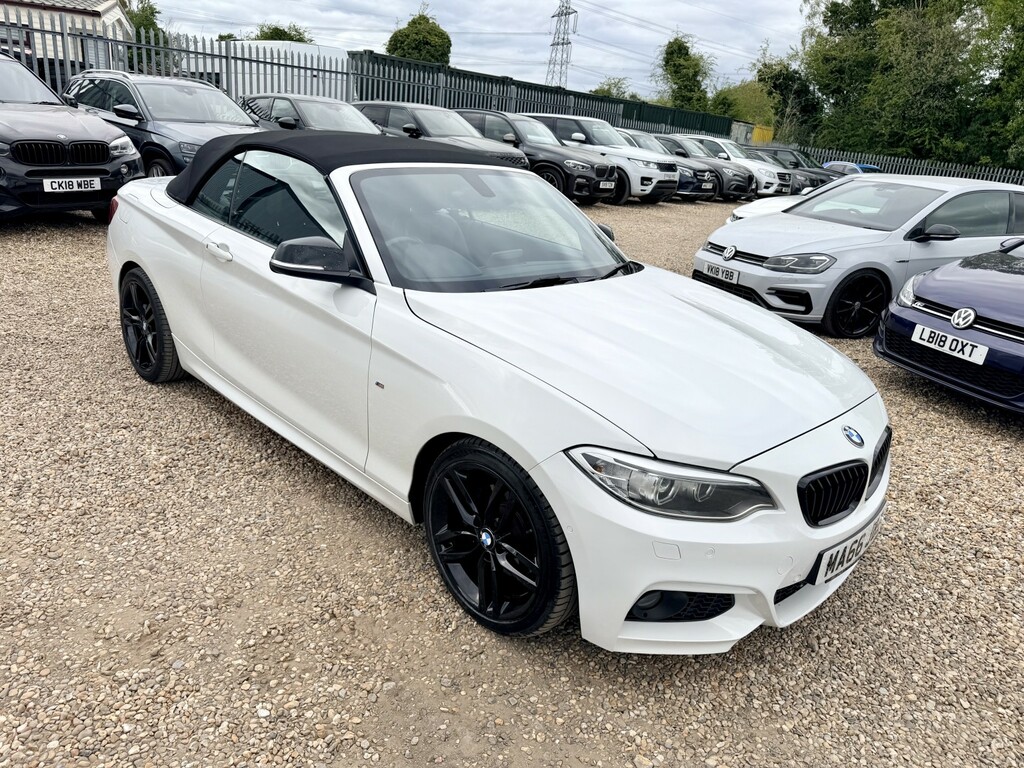 BMW 2 Series Convertible 2.0 220D M Sport Convertible Diese White