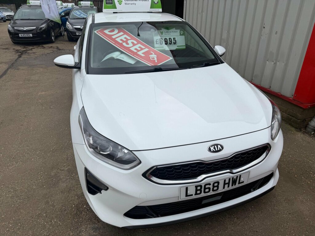 Kia Ceed 1.6 Crdi 3 Euro 6 Ss LB68HWL White #2