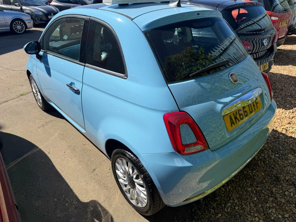 Fiat 500 1.2 Lounge Euro 6 Ss AK66DTF Blue #5