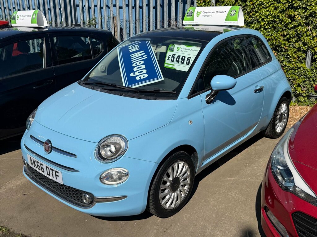 Fiat 500 1.2 Lounge Euro 6 Ss Blue