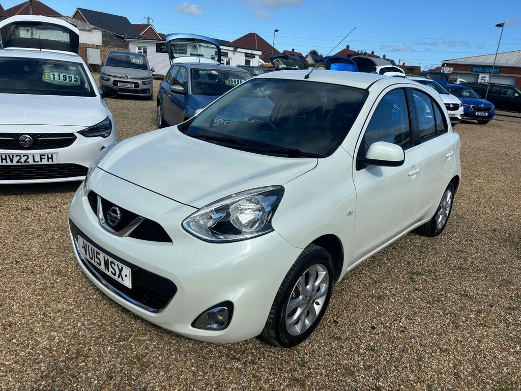 Nissan Micra 1.2 Tekna Hatchback Euro 5 80 P VU15WSX White #3