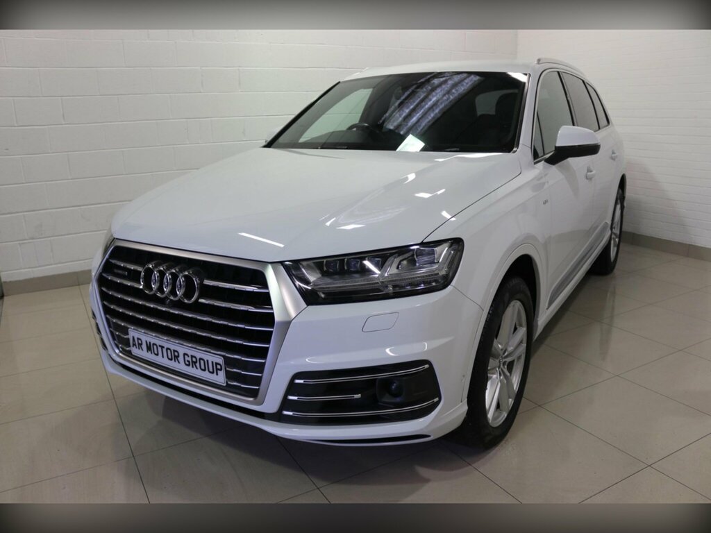 Audi Q7 3.0 Tfsi V6 55 S Line Suv Tiptronic Qua White #4