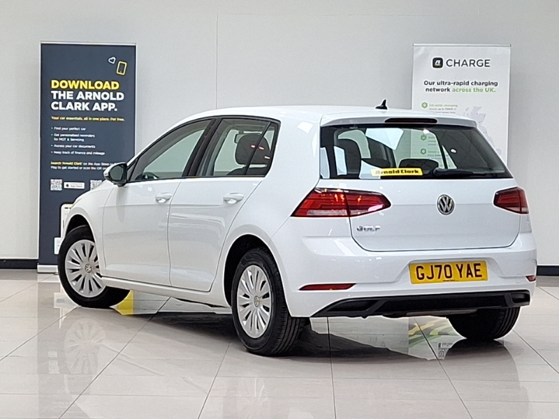Volkswagen Golf 1.6 Tdi S GJ70YAE White #2