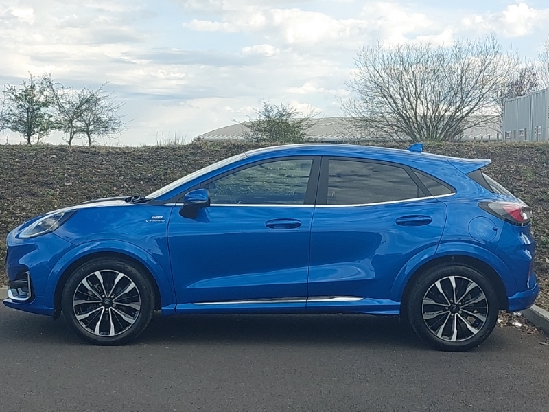 Ford Puma 1.0 Ecoboost Hybr Mhev 155 St-line Vignale Dct AJ23JWF Blue #4
