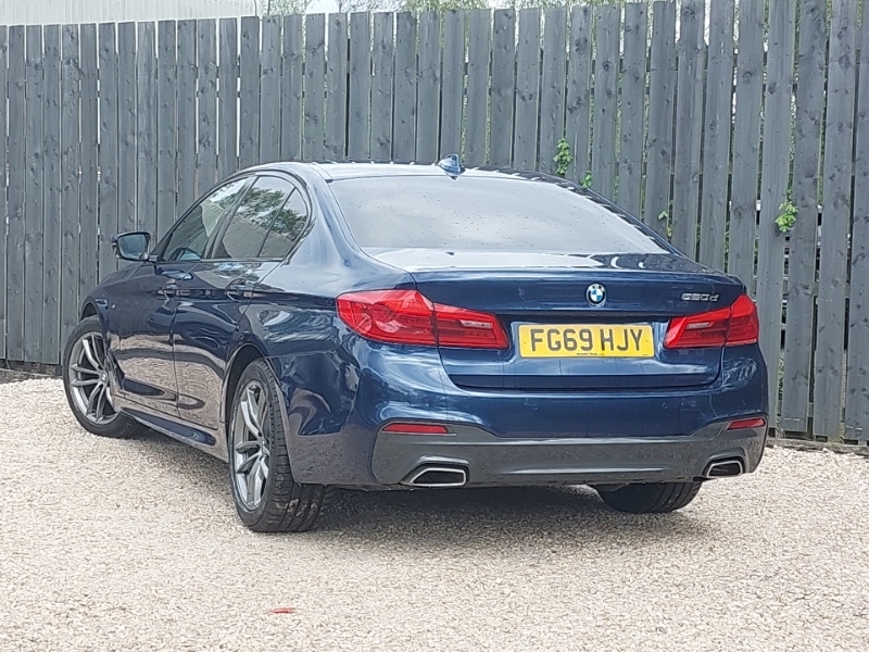 BMW 5 Series 520D M Sport FG69HJY Blue #2