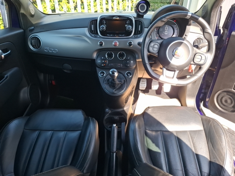Abarth 595 1.4 T-jet 165 Turismo BU67OVL Blue #3