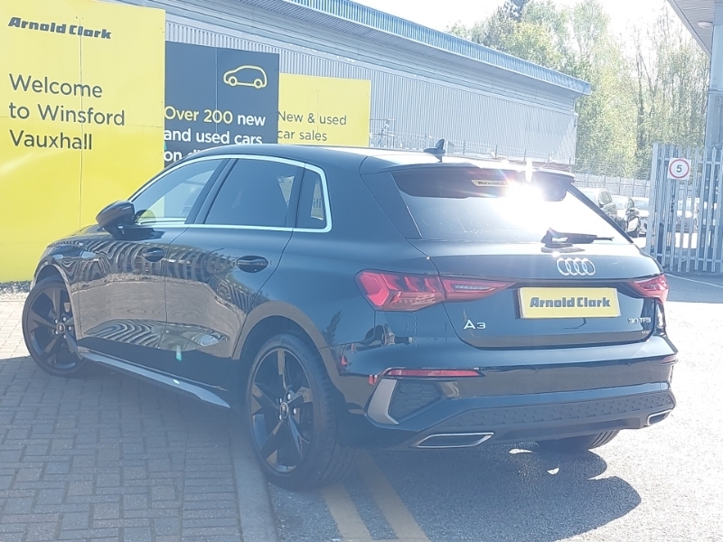 Audi A3 30 Tfsi S Line S Tronic YG23VEL Black #2