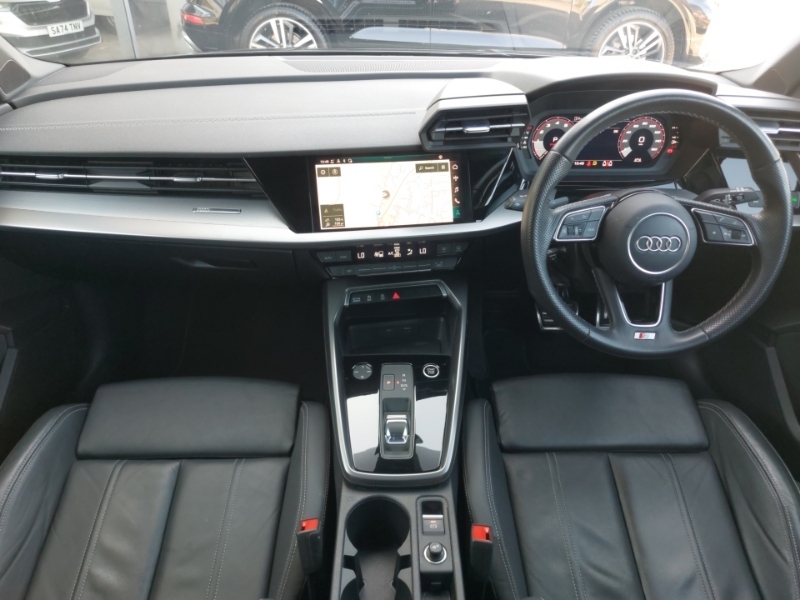 Audi A3 30 Tfsi S Line S Tronic YG23VEL Black #3