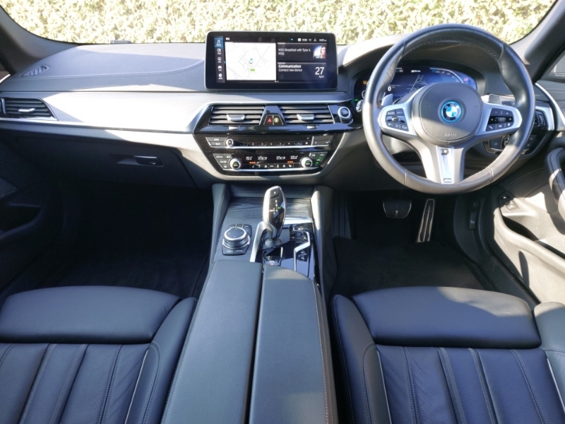 BMW 5 Series 530E M Sport SK22VEF Black #3