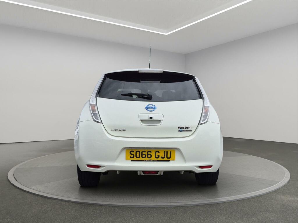 Nissan Leaf Hatchback SO66GJU White #6