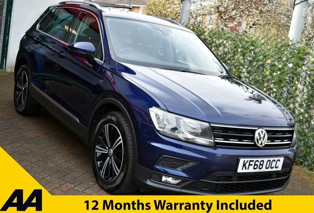 Volkswagen Tiguan 2019 2.0 Tdi Se Dsg 148 Bhp Euro 6 Blue