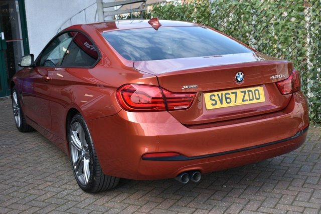 BMW 4 Series Gran Coupe 2017 420D Sport X-drive Coupe 8-Speed 187 Bhp Orange #4