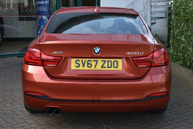 BMW 4 Series Gran Coupe 2017 420D Sport X-drive Coupe 8-Speed 187 Bhp Orange #5