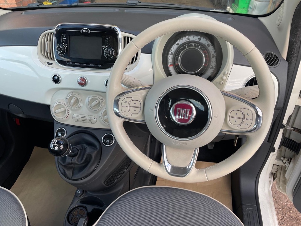 Fiat 500 1.2 Lounge Lowest Tax Group, Low Insurance Gro PJ17UGP White #5
