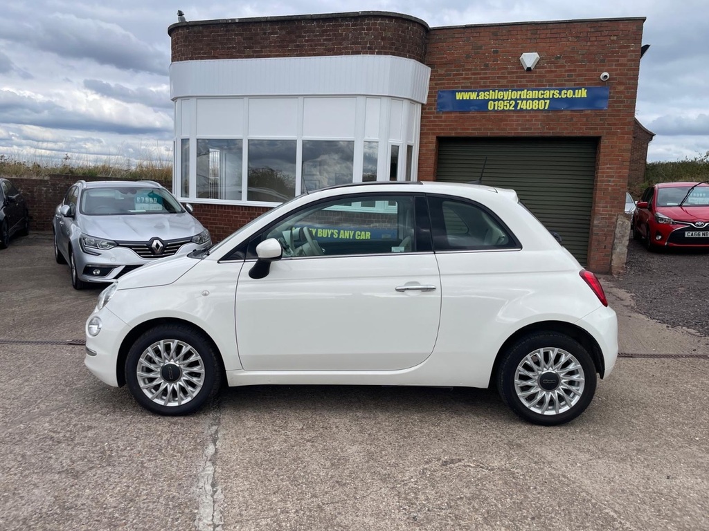 Fiat 500 1.2 Lounge Lowest Tax Group, Low Insurance Gro PJ17UGP White #2