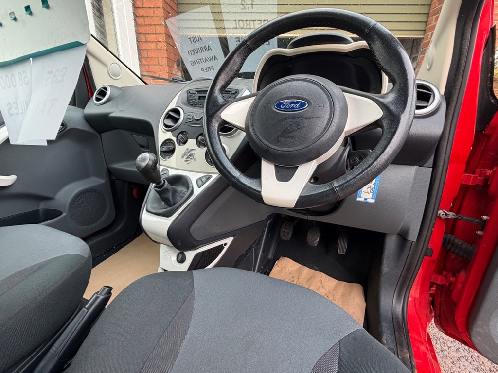 Ford KA 1.2 Zetec Low Mileage, 35 Tax BX13XOJ Red #5