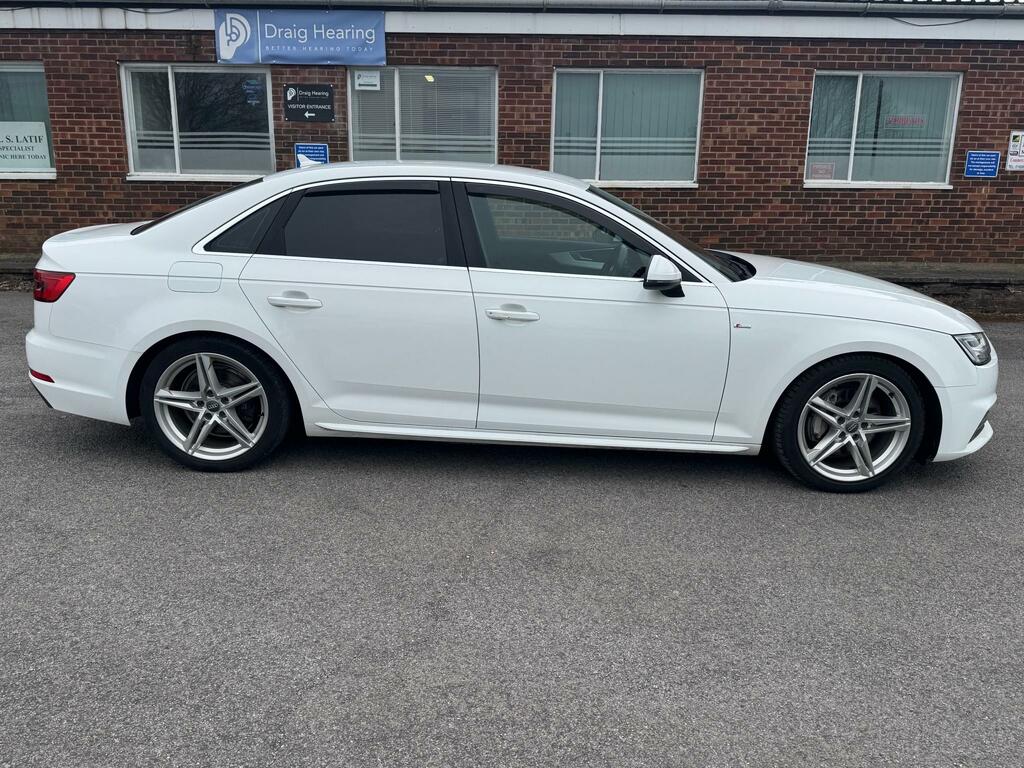 Audi A4 S Line Tdi Quattro BK66EHT White #2