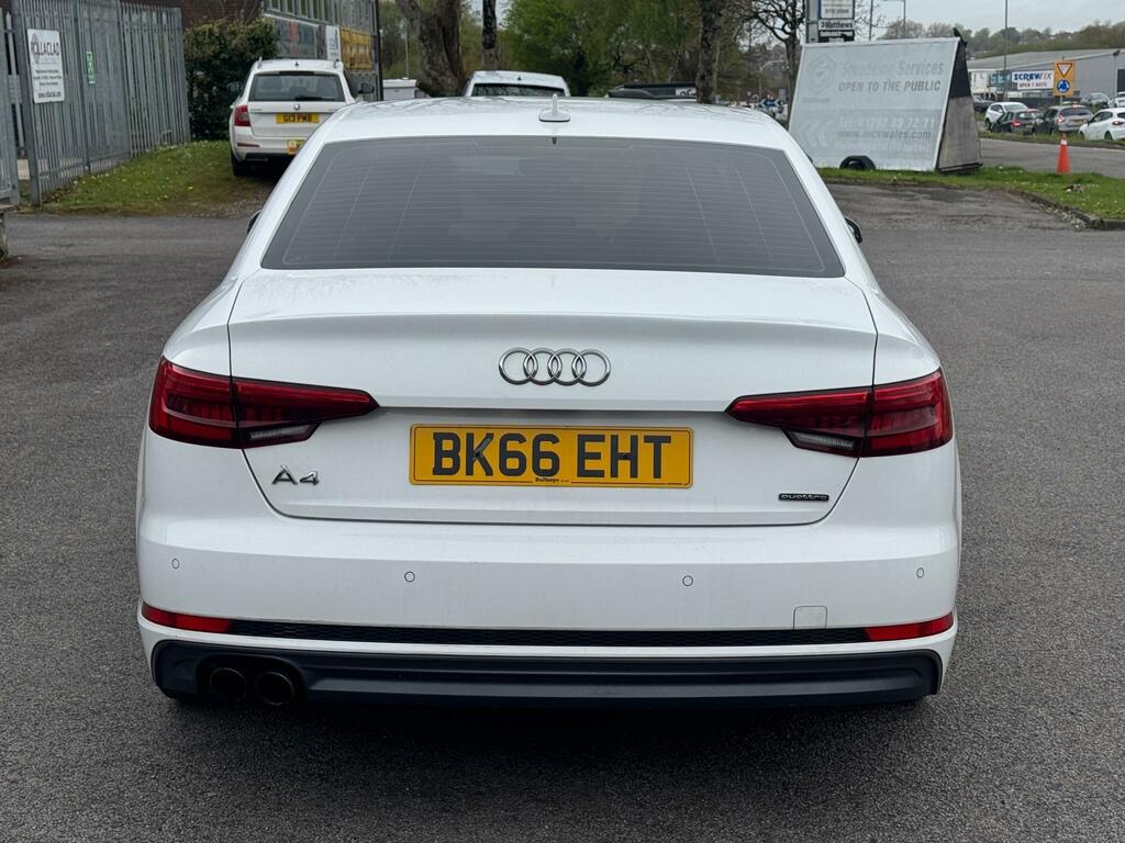 Audi A4 S Line Tdi Quattro BK66EHT White #6