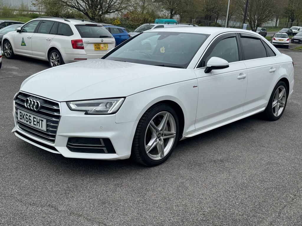 Audi A4 S Line Tdi Quattro BK66EHT White #5