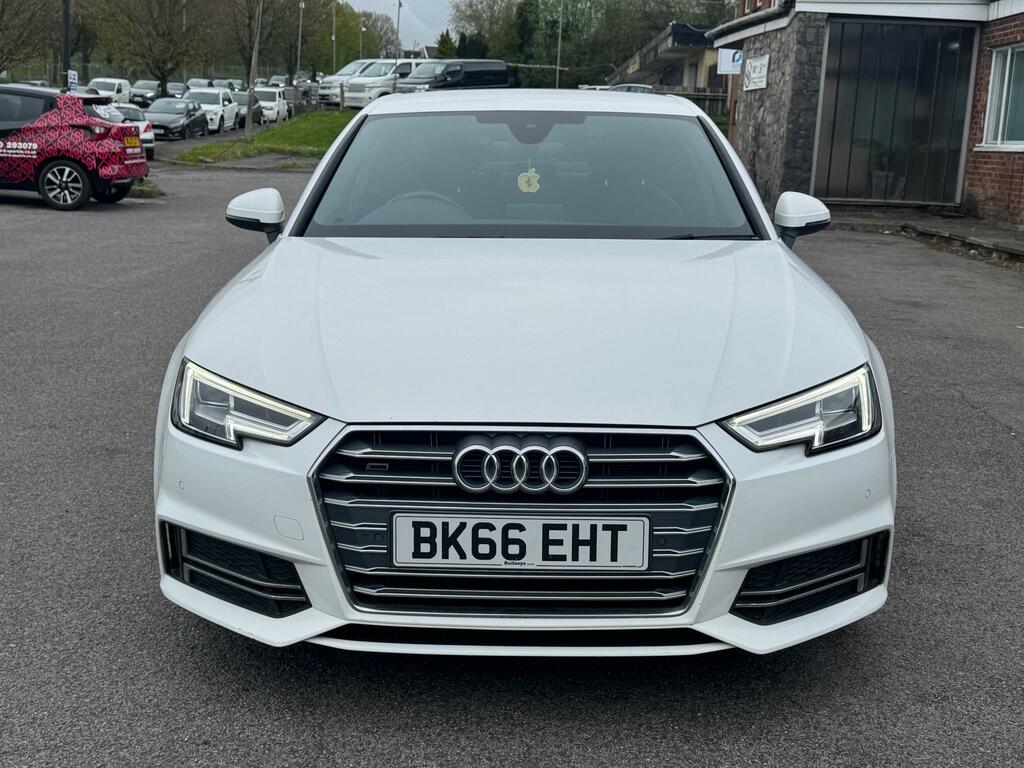 Audi A4 S Line Tdi Quattro BK66EHT White #4