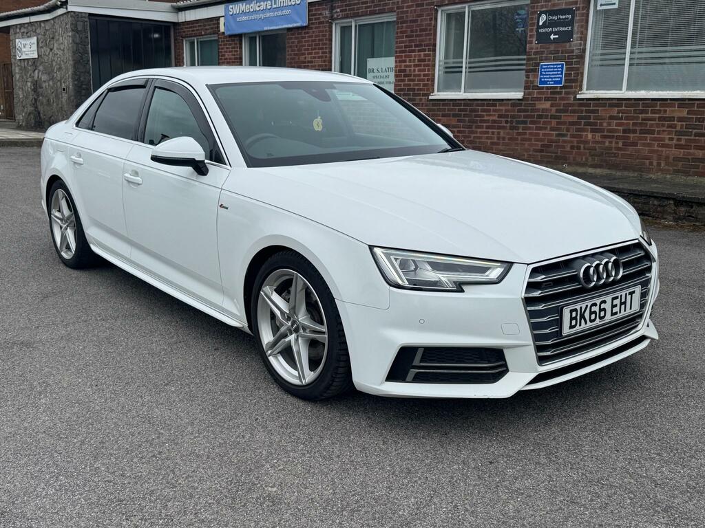 Audi A4 S Line Tdi Quattro BK66EHT White #3