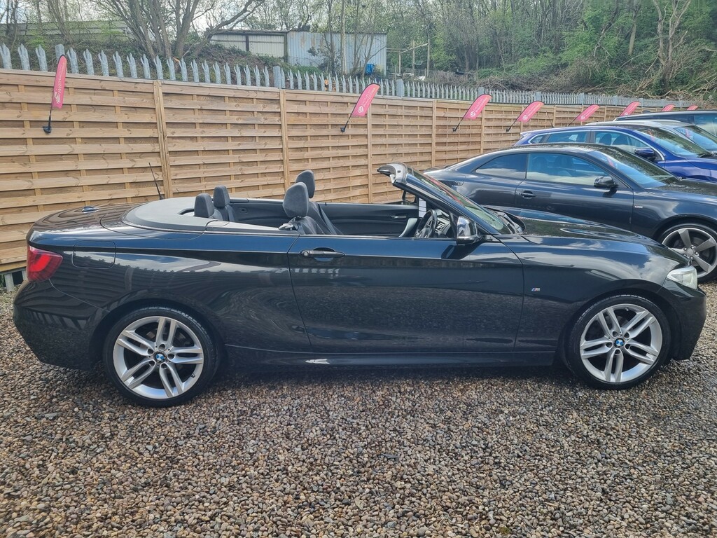 BMW 2 Series Convertible 2.0 218D M Sport Convertible 2016 Black #3