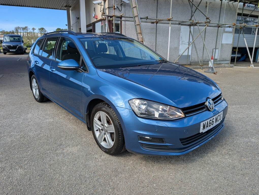 Volkswagen Golf 2.0 Tdi Bluemotion Tech Match Edition WA66WCU Blue