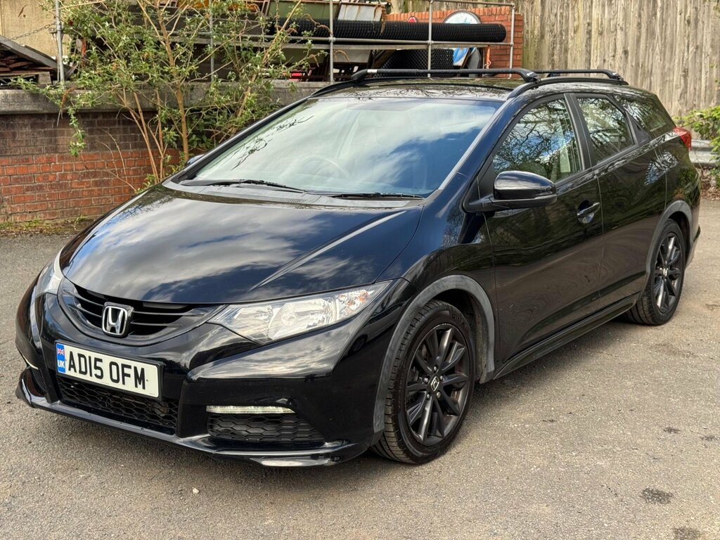 Honda Civic 1.6 I-dtec Black Edition Tourer Euro 5 Ss AD15OFM Black #2
