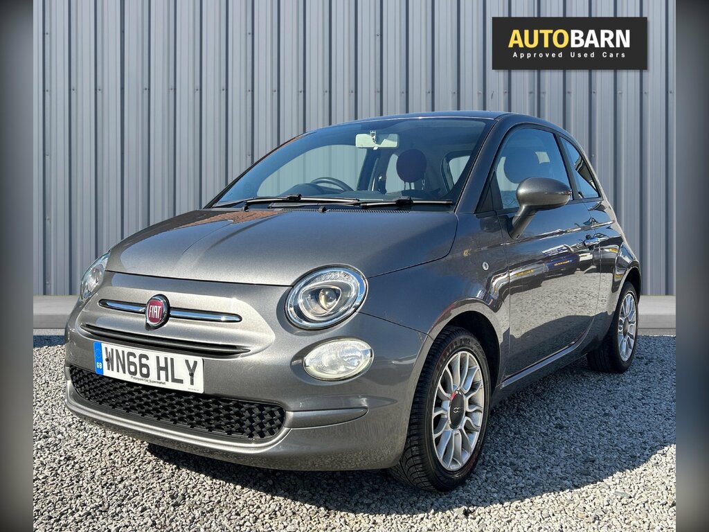 Fiat 500 1.2 Eco Pop Star Hatchback Euro WN66HLY Grey #5