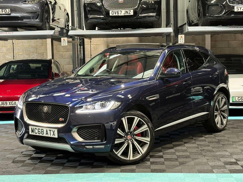 Jaguar F-Pace Suv 3.0 D300 V6 S Awd Euro 6 Ss 2019 MC68ATX Blue #3