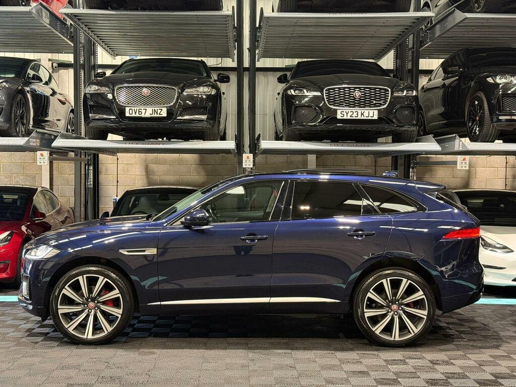 Jaguar F-Pace Suv 3.0 D300 V6 S Awd Euro 6 Ss 2019 MC68ATX Blue #4