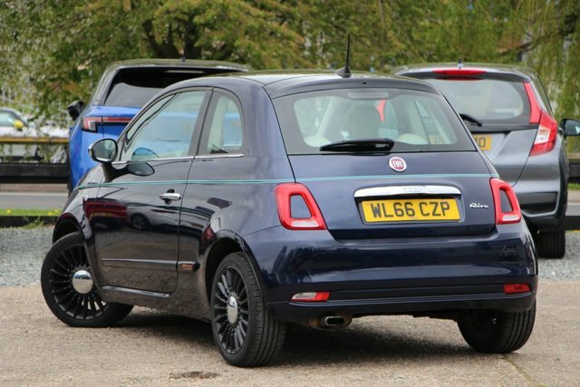 Fiat 500 1.2 Riva Hatchback Euro 6 S S WL66CZP Blue #6