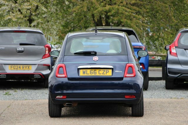 Fiat 500 1.2 Riva Hatchback Euro 6 S S WL66CZP Blue #5