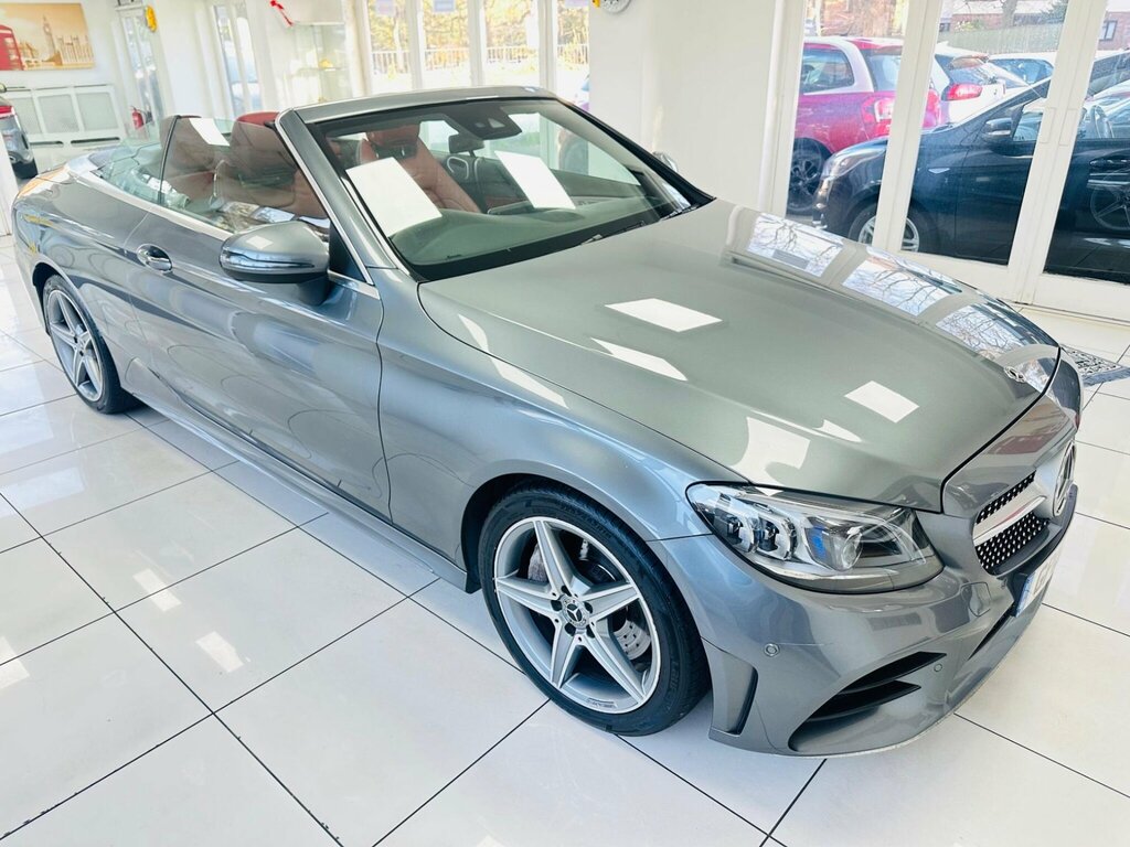 Mercedes-Benz C Class 2.0 C300d Amg Line Premium Cabriolet G-tronic E Grey