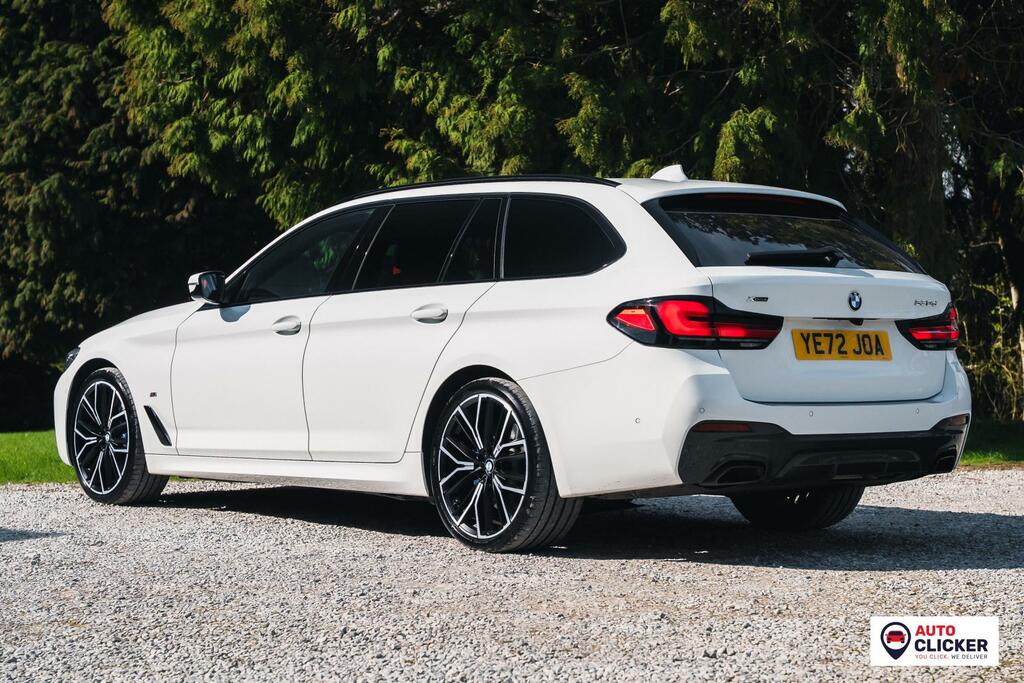 BMW 5 Series 3.0 530D Mht M Sport Touring Hybrid Ste YE72JOA White #4
