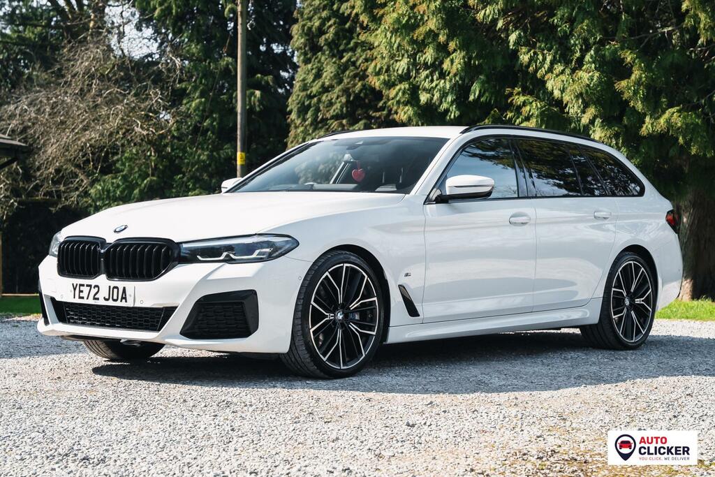 BMW 5 Series 3.0 530D Mht M Sport Touring Hybrid Ste YE72JOA White #5