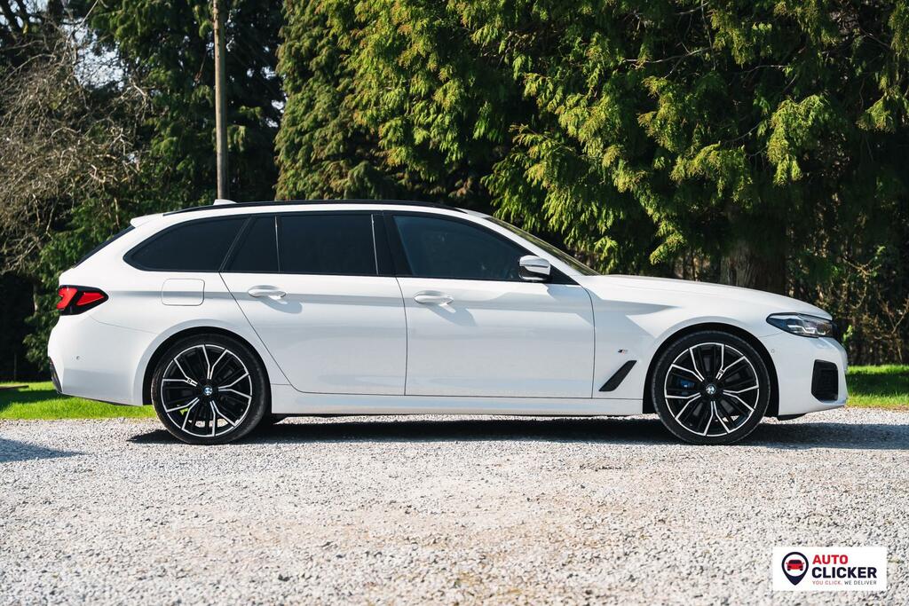 BMW 5 Series 3.0 530D Mht M Sport Touring Hybrid Ste YE72JOA White #2