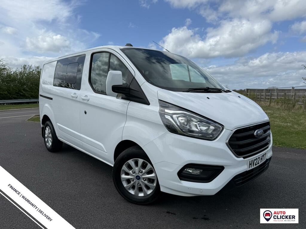 Ford Transit Custom 2.0 300 Ecoblue Limited Crew Van Double Cab Di White