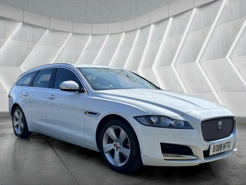 Jaguar XF Estate 2.0I Portfolio Sportbrake Euro 6 Ss BD19HTG White #3