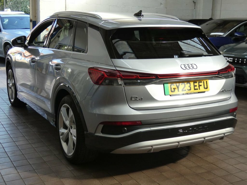 Audi Q4 E Tron Suv GY23EFU Silver #4
