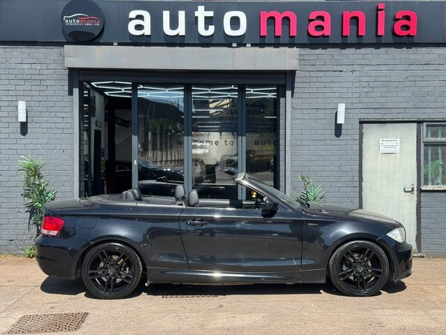 BMW 1 Series 118I M Sport Convertible YK11XJT Black #2