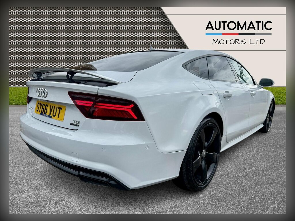 Audi A7 3.0 Tdi V6 Black Edition Sportback S Tr White #5