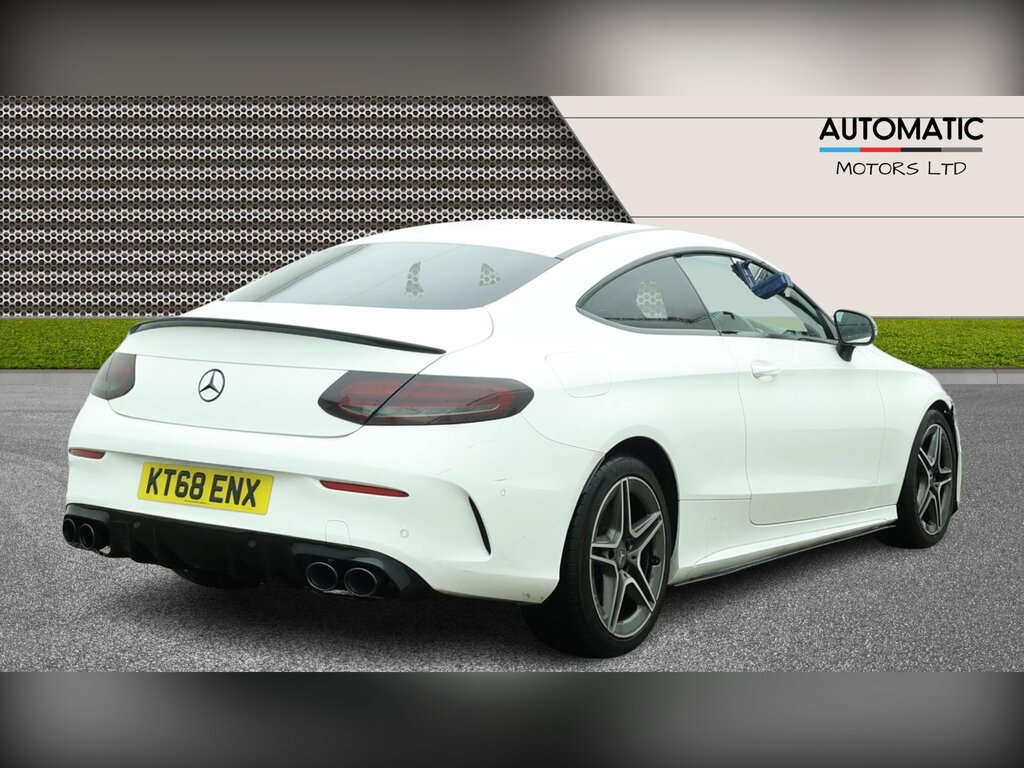 Mercedes-Benz C Class 2.0 C300d Amg Line Premium Coupe G-tr KT68ENX White #2