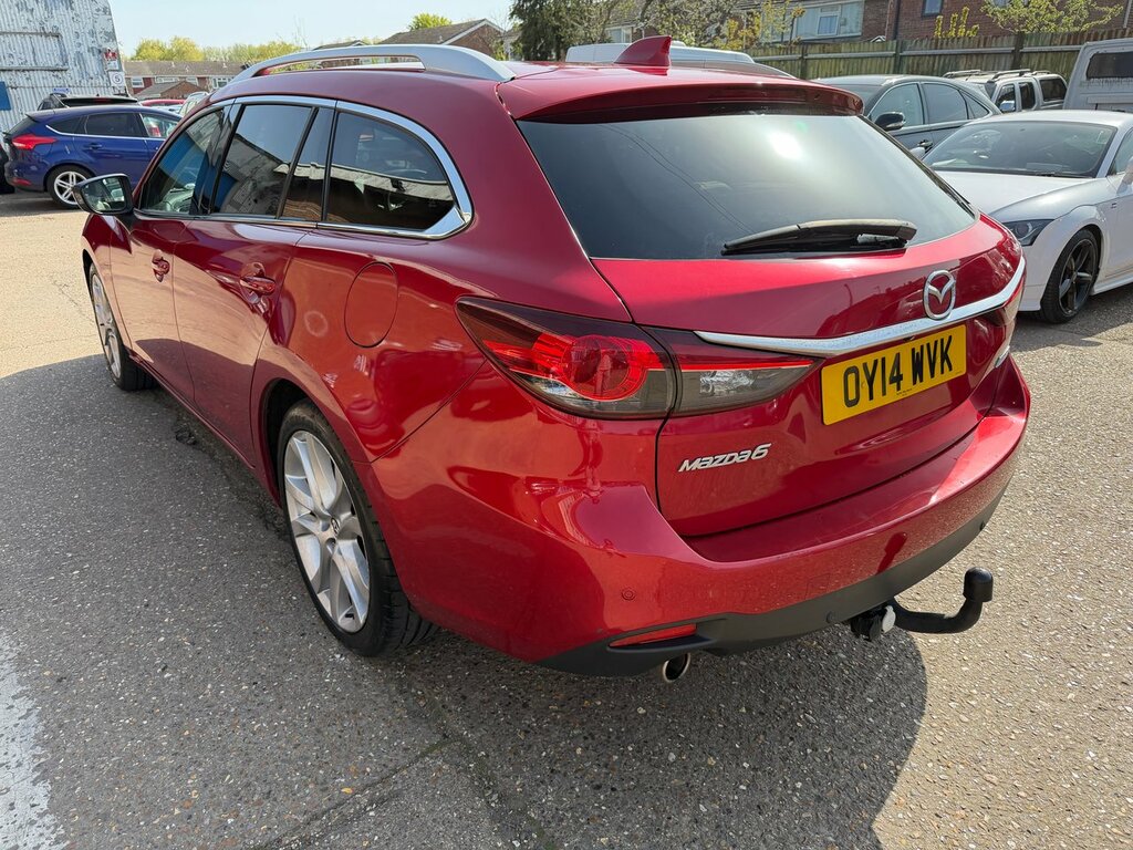 Mazda 6 2.2 Skyactiv-d Sport Nav Tourer Eu OY14WVK Red #4