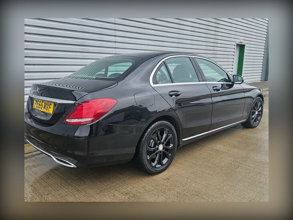 Mercedes-Benz C Class 2.1 C220d Sport Saloon Euro 6 S PE65MVF Black #6