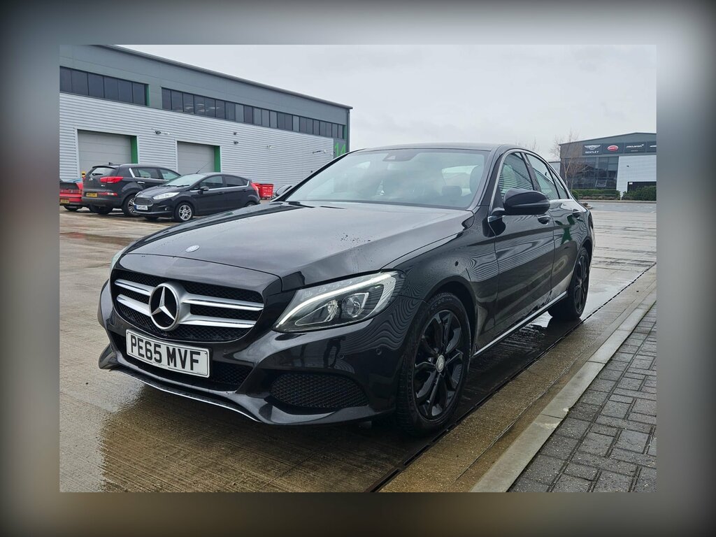 Mercedes-Benz C Class 2.1 C220d Sport Saloon Euro 6 S PE65MVF Black #4