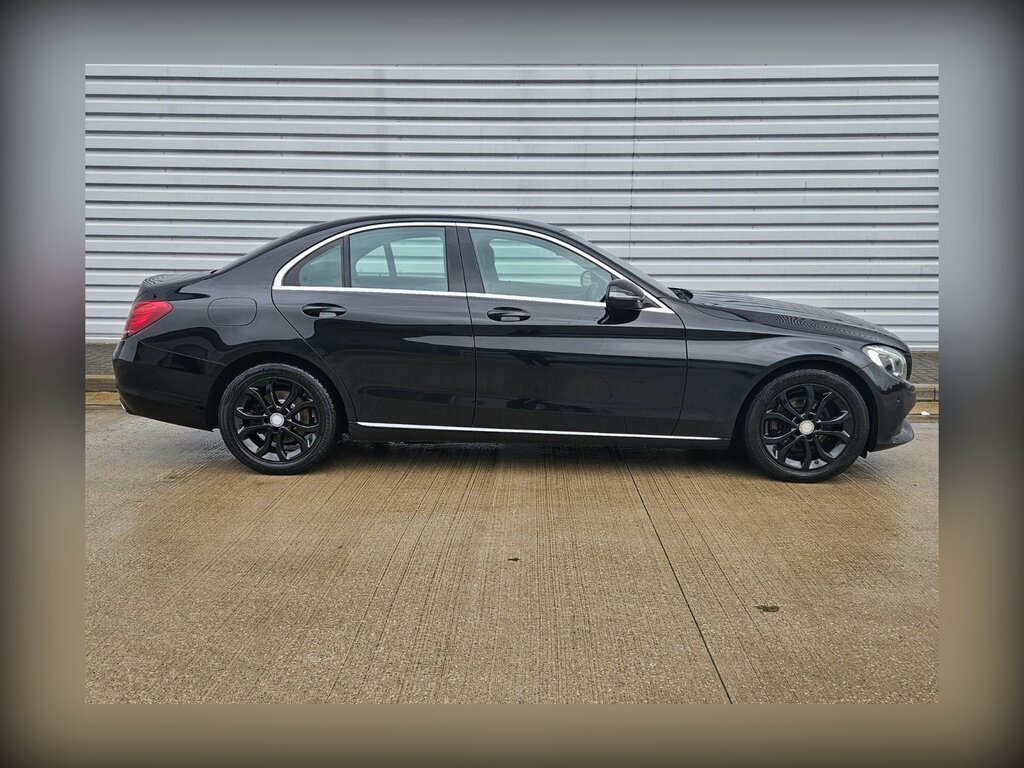 Mercedes-Benz C Class 2.1 C220d Sport Saloon Euro 6 S PE65MVF Black #2